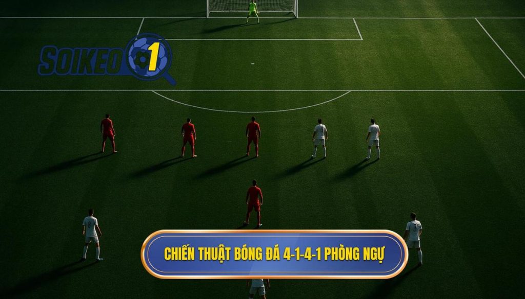 Chiến thuật bóng đá 4-1-4-1 phòng ngự