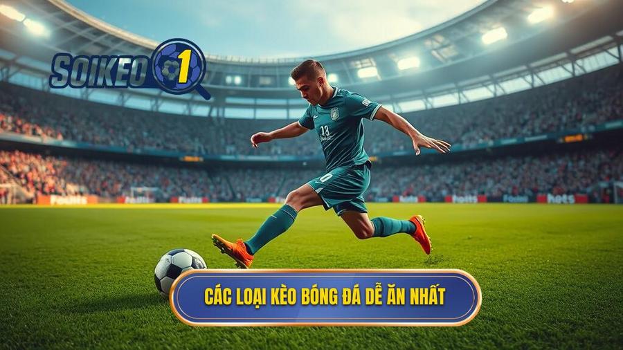 1. Top những loại kèo bóng đá dễ ăn nhất hiện nay cho người mới