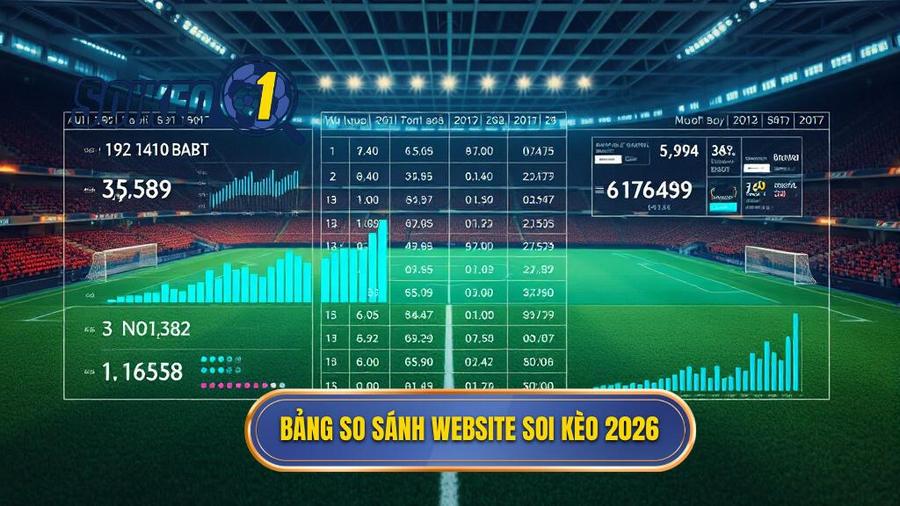 Bảng so sánh các đặc điểm của Top website soi kèo bóng đá uy tín nhất 2026